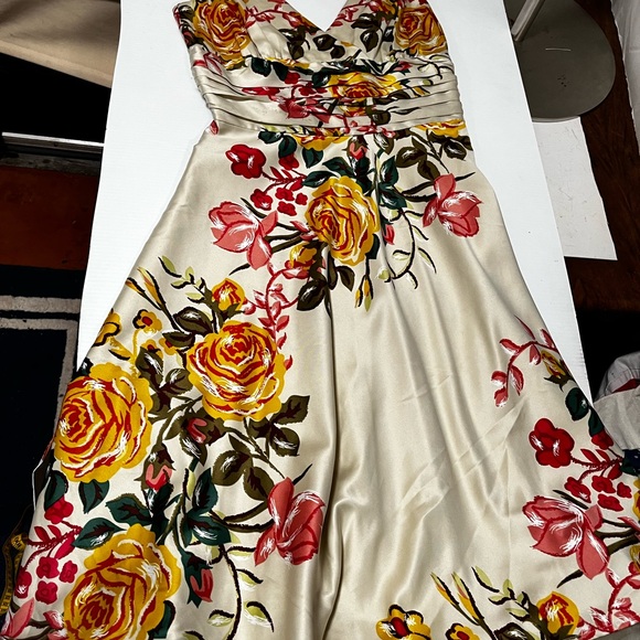 Forever 21 Red and Yellow Plunge Neck Sundress vintage retro 90’s - Picture 11 of 11